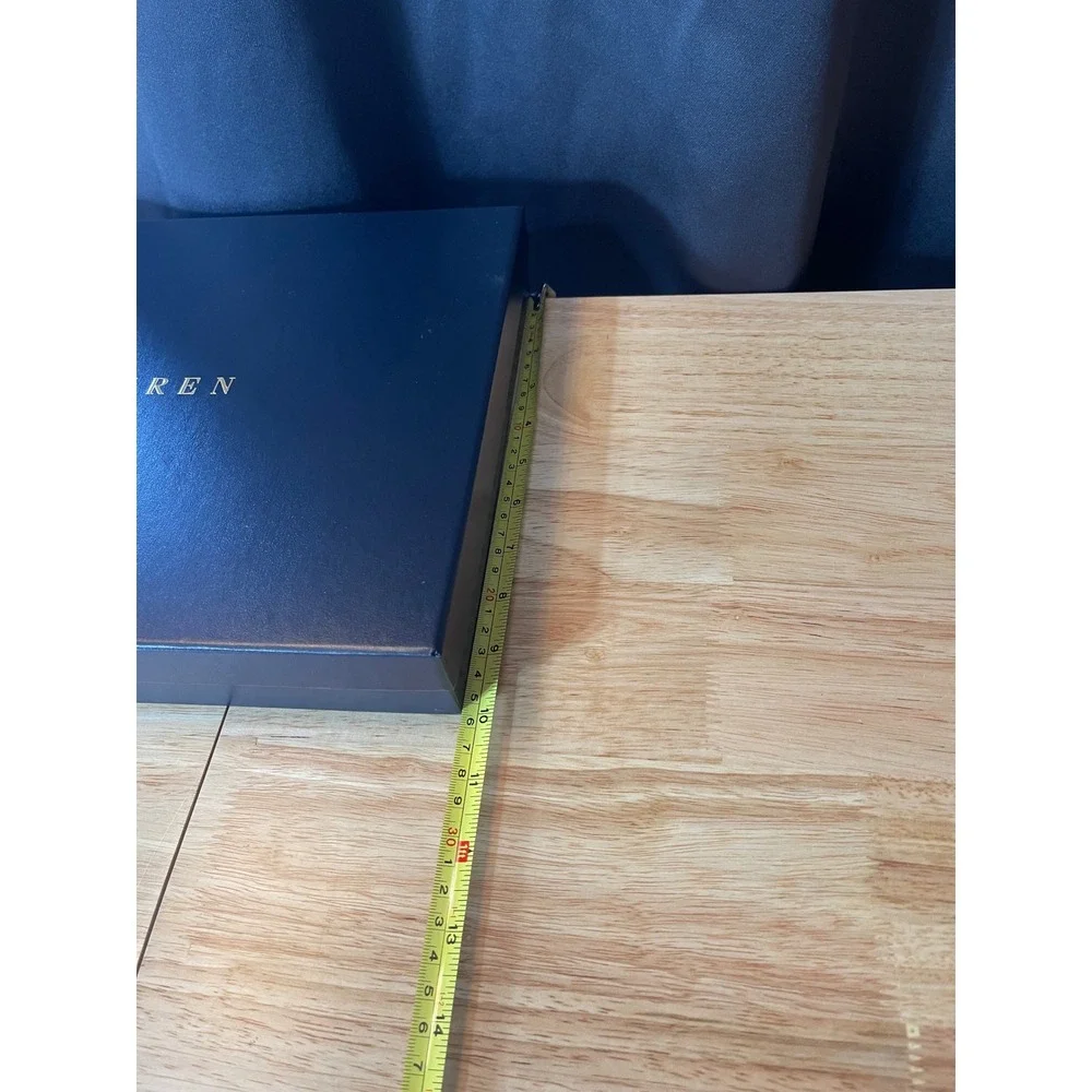 Ralph Lauren Navy Blue Gold Logo Large Gift Box‎ 16.5x10.5x2.25 Luxury Packaging